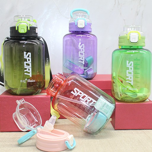 1100 ml Pipetli Su Matarası Suluk 