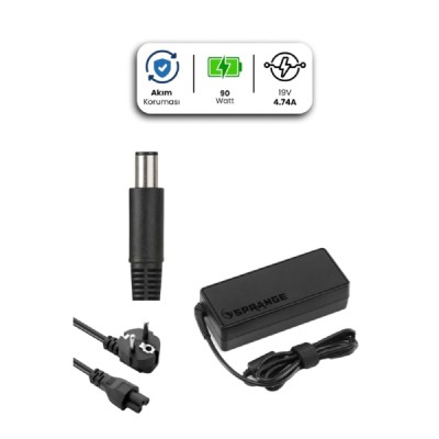 19V 4.74A 7.4 * 5.0mm 90W HP İçin Laptop Adaptör