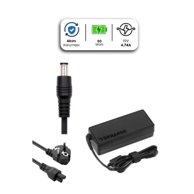 19V 4.74A 4.8 * 1.7mm Bullet 90W HP İçin Laptop Adaptör