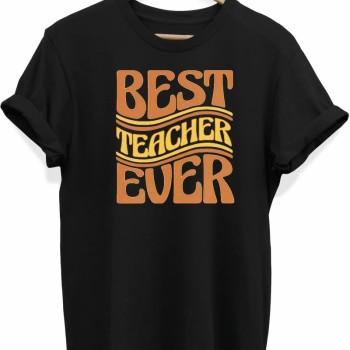 24 Kasım Öğretmenler Günü Hediye Baskılı Oversize Bisiklet Yaka T-shirt - Siyah