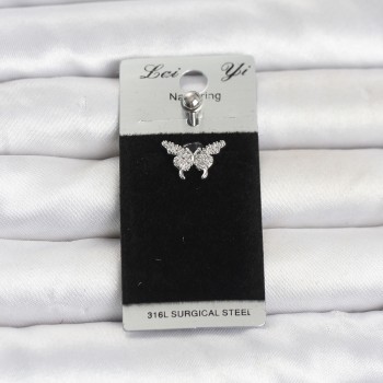 316L Cerrahi Çelik Kelebek Model Göbek Piercing
