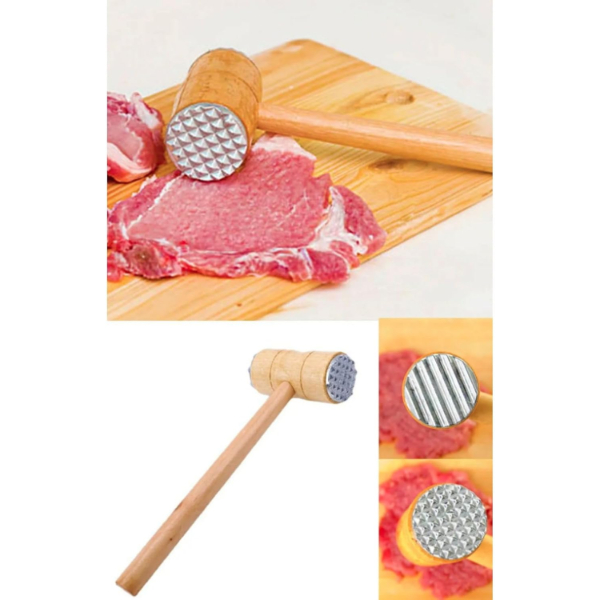 Ahşap Saplı Et Dövme Çekici 