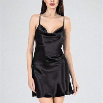 Arias Closet Kısa Gecelik Degaje Siyah 7740