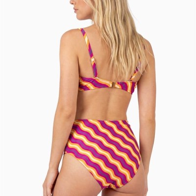Arias Closet Renkli Straplez Yüksek Bel Bikini Takımı