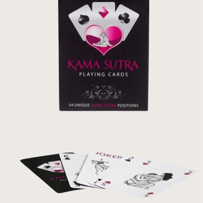 Arias Closet Sexy Görselli Oyun Kartı Kama Sutra Siyah Kırbaç Set