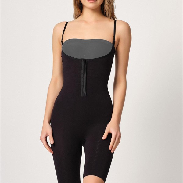 Arias Closet Siyah Mı Emay 2093 Ön Agraflı Göğsü Açık Paçalı Boy Korse