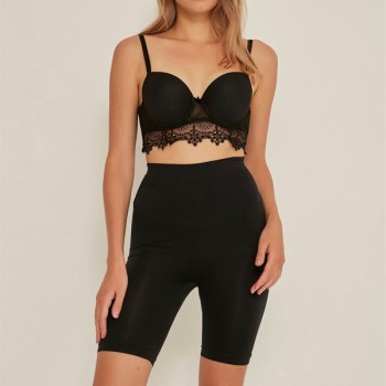 Arias Closet Siyah Mı Emay 3005 Soft Uzun Paçalı Boxer Korse