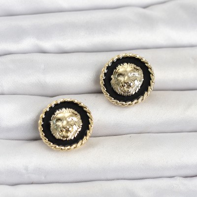 Aslan Model Gold Renk Düğme veya Manşet Broşu