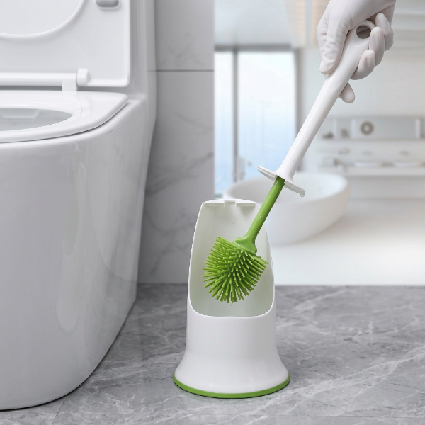 Ergonomik Silikon Tuvalet Fırçası 