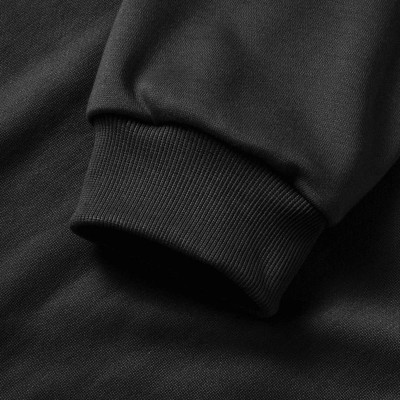 Erkek 10 Kasıma Özel 3 İplik Kapüşonlu Baskılı SweatShirt Hoodie - Siyah