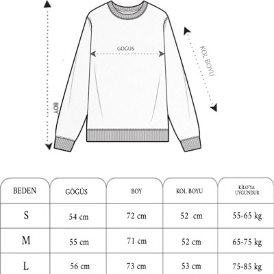 ERKEK 3 iplik Pamuklu Bisiklet Yaka Ön Ve Arka Baskılı SweatShirt - Siyah