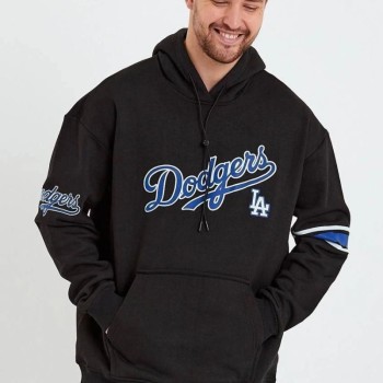 Erkek 3 İplik Pamuklu Kapüşonlu Baskılı Cepli Oversize Sweatshirt Hoodie - Siyah