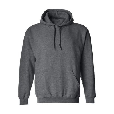 Erkek 3 İplik Pamuklu Kapüşonlu Cepli Oversize Hoodie Sweatshirt - Füme
