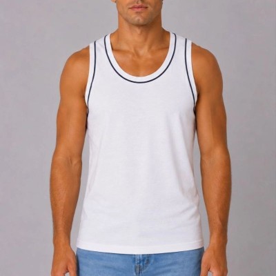 Erkek 3’lü Kolsuz Sporcu Atlet Seti Yazlık Bisiklet Yakalı - Mint Yeşili, Siyah, Beyaz