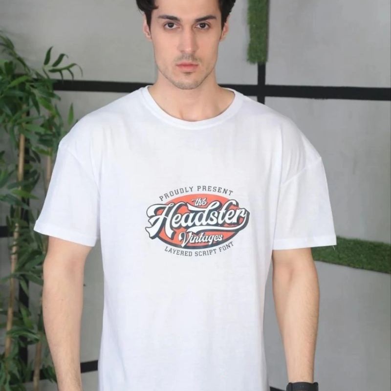Erkek Baskılı T-Shirt Kısa Kol Bisiklet Yaka Regular Fit Rahat Kalıp Günlük Tişört - Beyaz