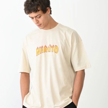 Erkek Baskılı T-Shirt Kısa Kol Bisiklet Yaka Regular Fit Rahat Kalıp Günlük Tişört - Beyaz