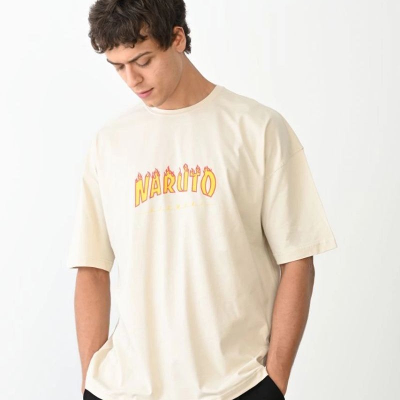 Erkek Baskılı T-Shirt Kısa Kol Bisiklet Yaka Regular Fit Rahat Kalıp Günlük Tişört - Beyaz