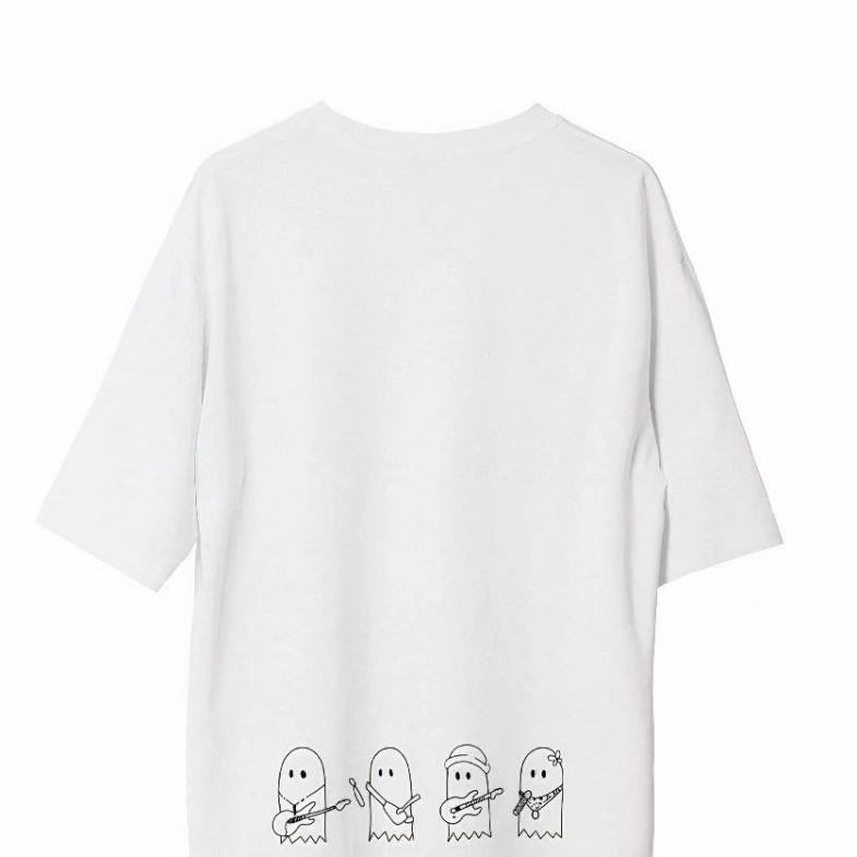 Erkek Baskılı T-Shirt Kısa Kol Bisiklet Yaka Regular Fit Rahat Kalıp Günlük Tişört - Beyaz