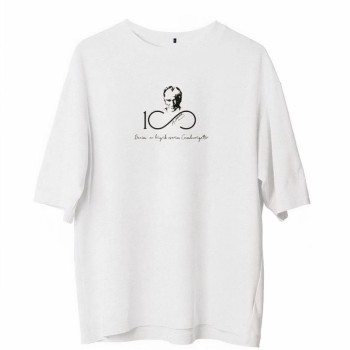 Erkek Baskılı T-Shirt Kısa Kol Bisiklet Yaka Regular Fit Rahat Kalıp Günlük Tişört - Beyaz