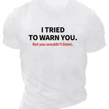 Erkek Baskılı T-Shirt Kısa Kol Bisiklet Yaka Regular Fit Rahat Kalıp Günlük Tişört - Beyaz