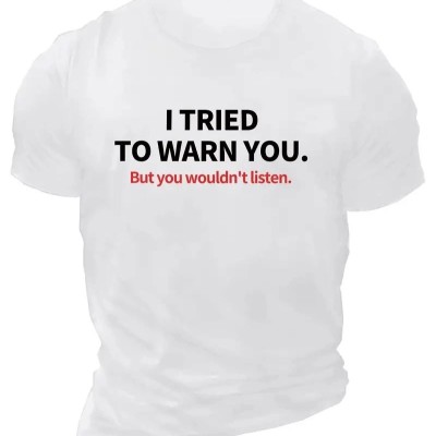 Erkek Baskılı T-Shirt Kısa Kol Bisiklet Yaka Regular Fit Rahat Kalıp Günlük Tişört - Beyaz