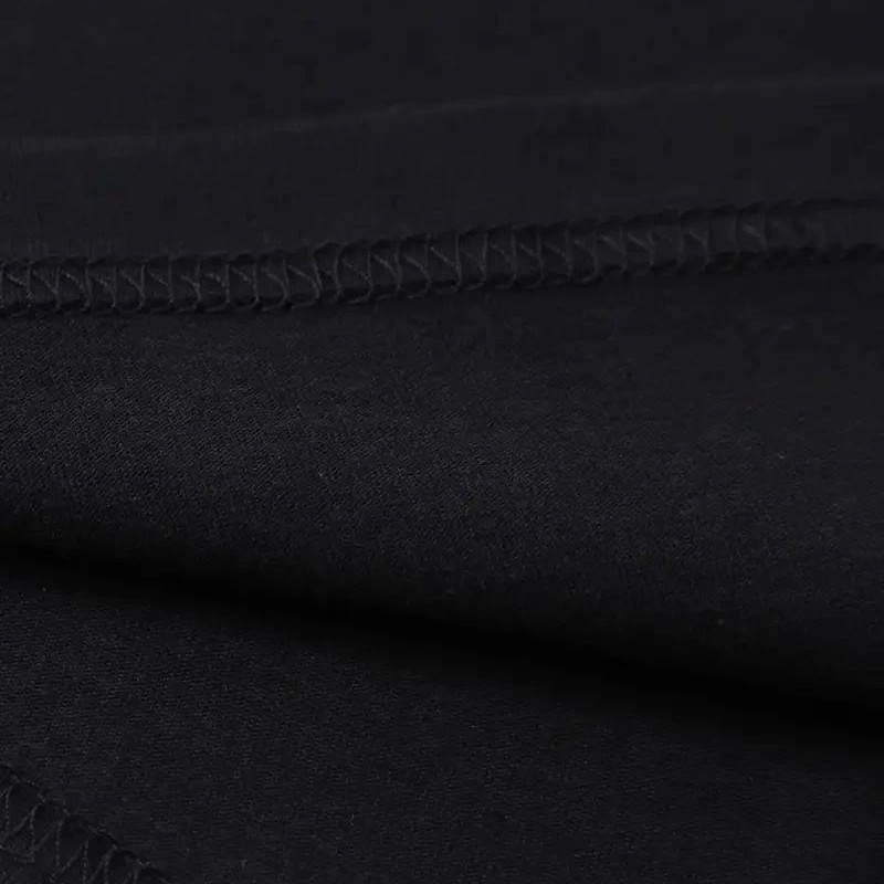 Erkek Baskılı T-Shirt Kısa Kol Bisiklet Yaka Regular Fit Rahat Kalıp Tişört - Siyah