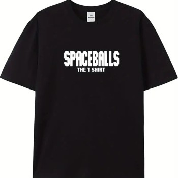 Erkek Baskılı T-Shirt Kısa Kol Bisiklet Yaka Regular Fit Rahat Kalıp Tişört - Siyah