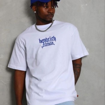 Erkek Baskılı T-Shirt Kısa Kol Bisiklet Yaka Regular Fit Tişört - Beyaz