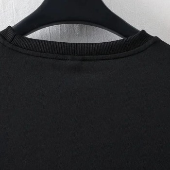Erkek Baskılı T-Shirt Kısa Kol Bisiklet Yaka Regular Fit Yazlık Tişört - Siyah