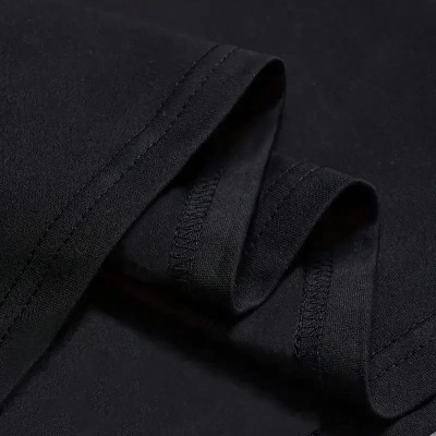 Erkek Baskılı T-Shirt Kısa Kol Bisiklet Yaka Regular Fit Yazlık Tişört - Siyah