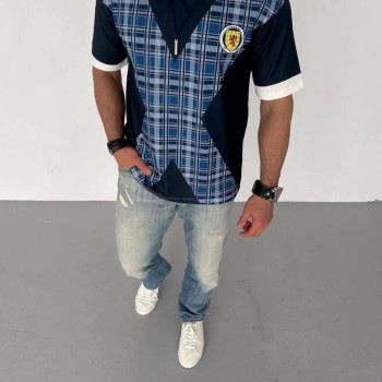 ERKEK Bisiklet Yaka Baskılı Kısa kol Oversize T-Shirt - Siyah
