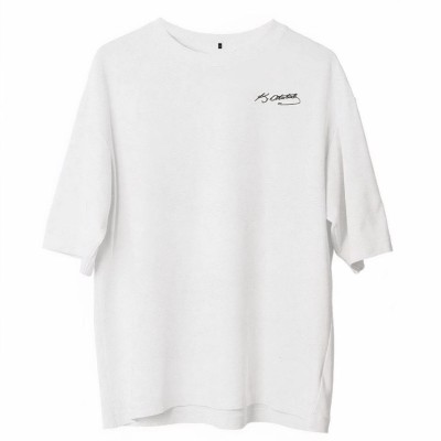 Erkek Kısa Kol Tişört Bisiklet Yaka ATATÜRK Baskılı T-Shirt -  Beyaz