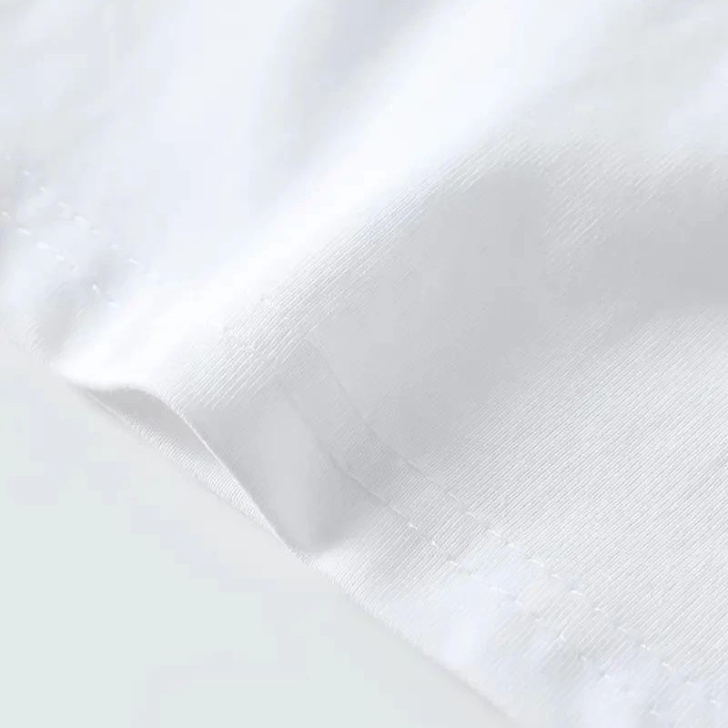 Erkek Kısa Kol Yazlık Tişört Bisiklet Yaka Baskılı Oversize T-Shirt - Beyaz