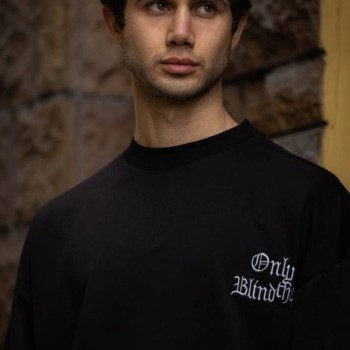 Erkek Kısa Kol Yazlık Tişört Bisiklet Yaka Baskılı Oversize T-Shirt - Siyah