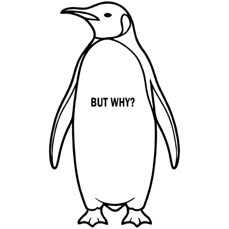 Erkek Nihilist Penguen Baskılı 3 İplik Pamuklu Kapüşonlu Sweatshirt Hoodie Beyaz