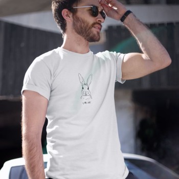 Erkek Özel Baskılı Modern Fit %100 Pamuk Bisiklet Yaka T-Shirt