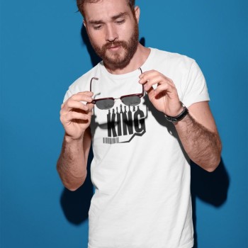 Erkek Özel Baskılı Modern Fit %100 Pamuk Bisiklet Yaka T-Shirt