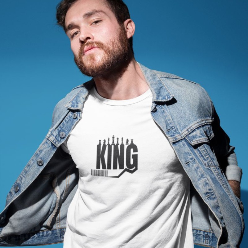 Erkek Özel Baskılı Modern Fit %100 Pamuk Bisiklet Yaka T-Shirt