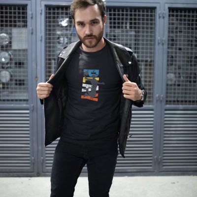 Erkek Özel Baskılı Modern Fit %100 Pamuk Bisiklet Yaka T-Shirt