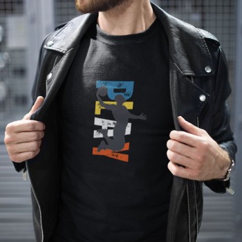 Erkek Özel Baskılı Modern Fit %100 Pamuk Bisiklet Yaka T-Shirt