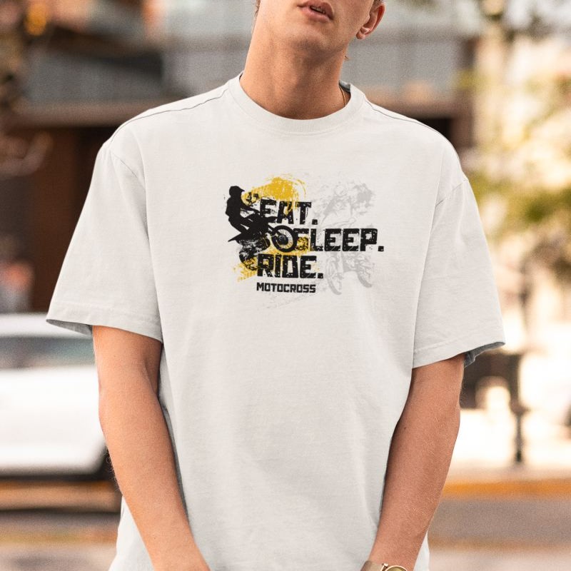 ERKEK Özel Baskılı Modern Fit %100 Pamuk Bisiklet Yaka T-Shirt
