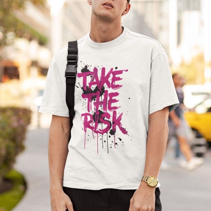 Erkek Özel Baskılı Modern Fit %100 Pamuk Bisiklet Yaka T-Shirt