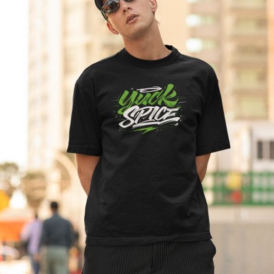 ERKEK Özel Baskılı Modern Fit %100 Pamuk Bisiklet Yaka T-Shirt