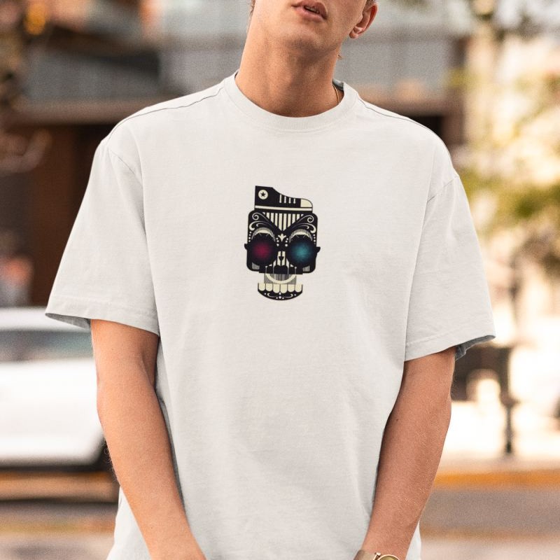 ERKEK Özel Baskılı Modern Fit %100 Pamuk Bisiklet Yaka T-Shirt