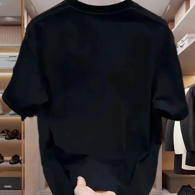 Erkek Özgür Kuşlar Baskılı Tişört Yazlık Bisiklet Yaka Kısa Kol T-Shirt - Beyaz
