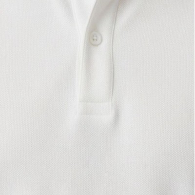 Erkek Polo Yaka Düğmeli Pike Kumaş Tişört Regular Fit Kısa Kol T-Shirt - Beyaz