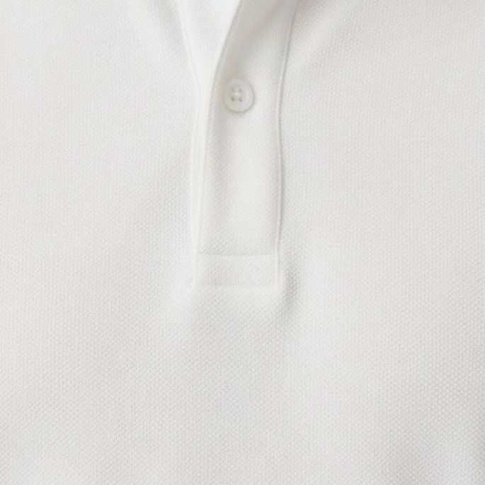 Erkek Polo Yaka Düğmeli Pike Kumaş Tişört Regular Fit Kısa Kol T-Shirt - Beyaz