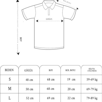 Erkek Polo Yaka Tişört Düğmeli Pike Baskılı T-Shirt - Siyah