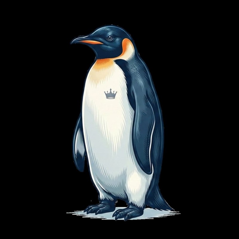 Erkek Survivor Penguin Baskılı 3 İplik Pamuklu Kapüşonlu Sweatshirt Hoodie Beyaz