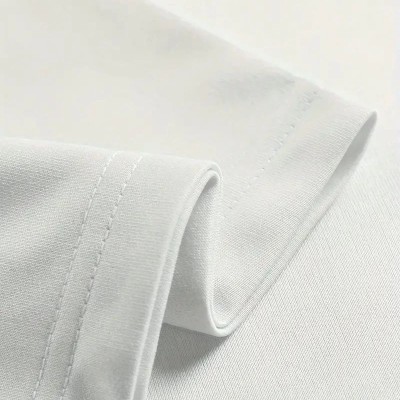 Erkek Tişört Baskılı Bisiklet Yaka Kısa kol t-shirt - Beyaz